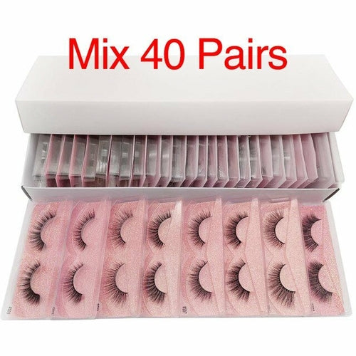 10/20/50/100 PCS Mink Eyelashes Wholesale Natural Lashes Makeup Wispy