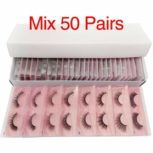 10/20/50/100 PCS Mink Eyelashes Wholesale Natural Lashes Makeup Wispy