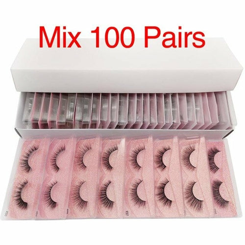 10/20/50/100 PCS Mink Eyelashes Wholesale Natural Lashes Makeup Wispy