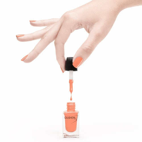 Premium Nail Lacquer, GLORY - 241, SOFT ORANGE CRÈME NAIL POLISH