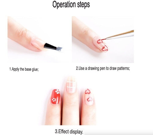 20PCS/Set Nail Art Design Dotting Painting Drawing Polish Brush Pen