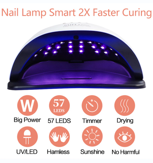 220W Nail Dryer LED Lamp UV Light Polish Gel Curing Machine Electric