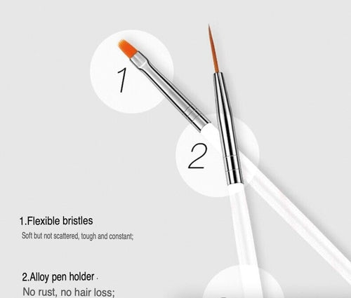 20PCS/Set Nail Art Design Dotting Painting Drawing Polish Brush Pen