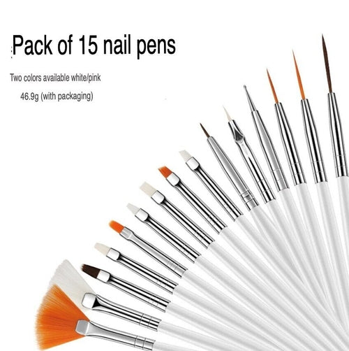 20PCS/Set Nail Art Design Dotting Painting Drawing Polish Brush Pen
