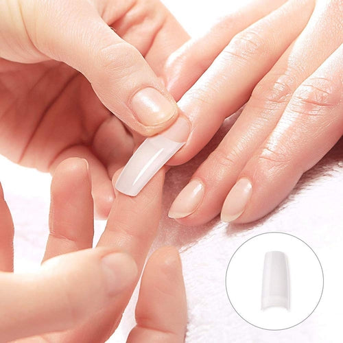 Beuniar 500PCS Acrylic Nail Tips French Artificial False Tip for
