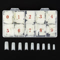 Beuniar 500PCS Acrylic Nail Tips French Artificial False Tip for