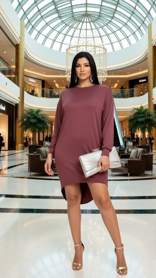 COZY HIGH LOW DRESS