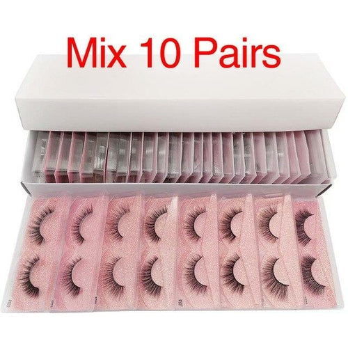 10/20/50/100 PCS Mink Eyelashes Wholesale Natural Lashes Makeup Wispy