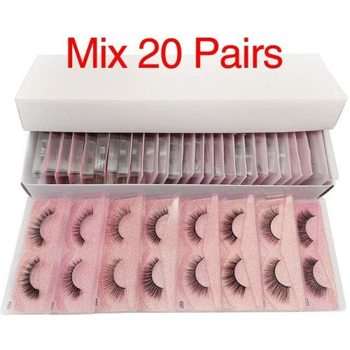 10/20/50/100 PCS Mink Eyelashes Wholesale Natural Lashes Makeup Wispy