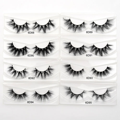 10 Pairs Eyelashes 6D Mink Lashes Full Strip Volume Mink False Eyelash