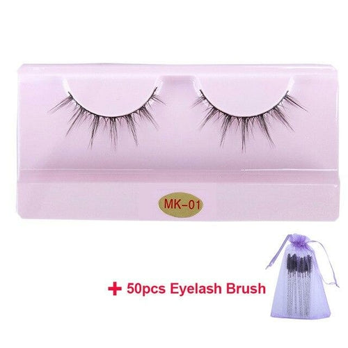30 Pairs Wholesale 3D Mink Lashes Eyelash Makeup Brush Natural Soft