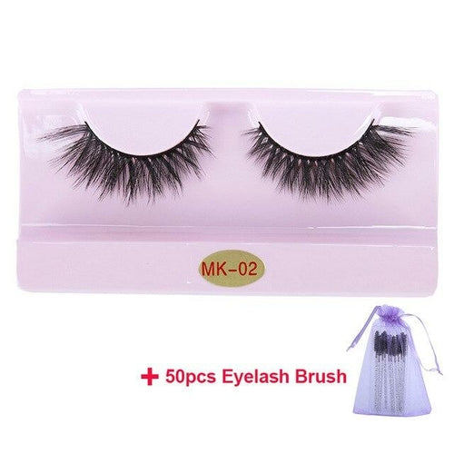 30 Pairs Wholesale 3D Mink Lashes Eyelash Makeup Brush Natural Soft