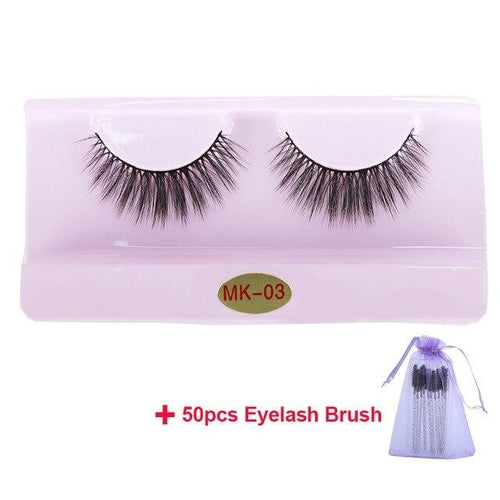 30 Pairs Wholesale 3D Mink Lashes Eyelash Makeup Brush Natural Soft