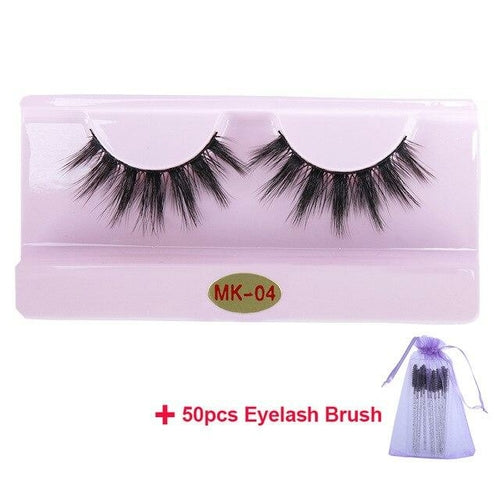 30 Pairs Wholesale 3D Mink Lashes Eyelash Makeup Brush Natural Soft