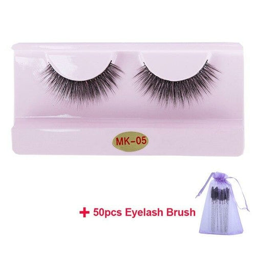 30 Pairs Wholesale 3D Mink Lashes Eyelash Makeup Brush Natural Soft