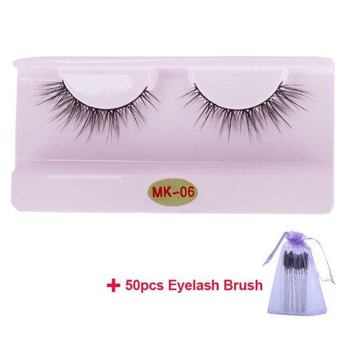 30 Pairs Wholesale 3D Mink Lashes Eyelash Makeup Brush Natural Soft