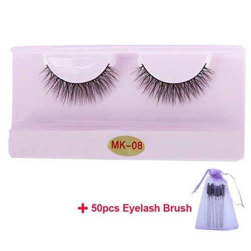 30 Pairs Wholesale 3D Mink Lashes Eyelash Makeup Brush Natural Soft