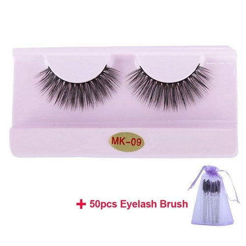 30 Pairs Wholesale 3D Mink Lashes Eyelash Makeup Brush Natural Soft