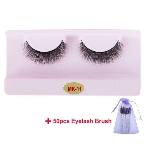 30 Pairs Wholesale 3D Mink Lashes Eyelash Makeup Brush Natural Soft