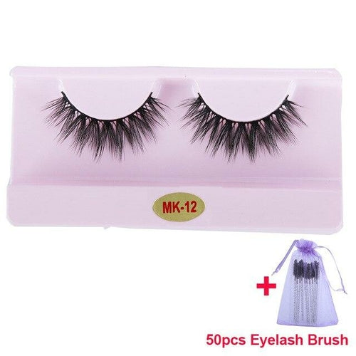 30 Pairs Wholesale 3D Mink Lashes Eyelash Makeup Brush Natural Soft