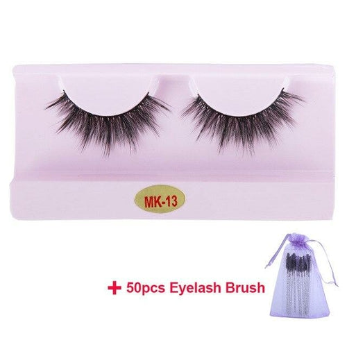 30 Pairs Wholesale 3D Mink Lashes Eyelash Makeup Brush Natural Soft
