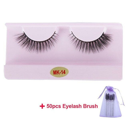 30 Pairs Wholesale 3D Mink Lashes Eyelash Makeup Brush Natural Soft